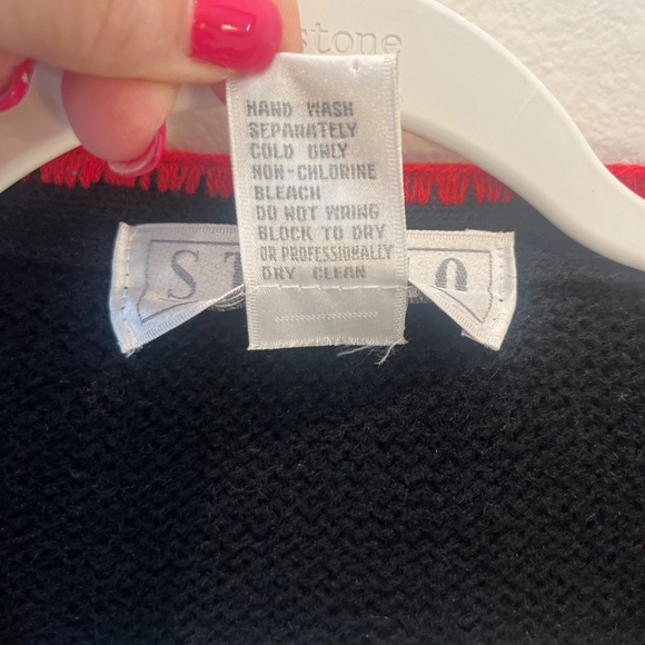 Vintage Michelle Stuart Greek Key Style Cardigan Size Large - Picture 5 of 7